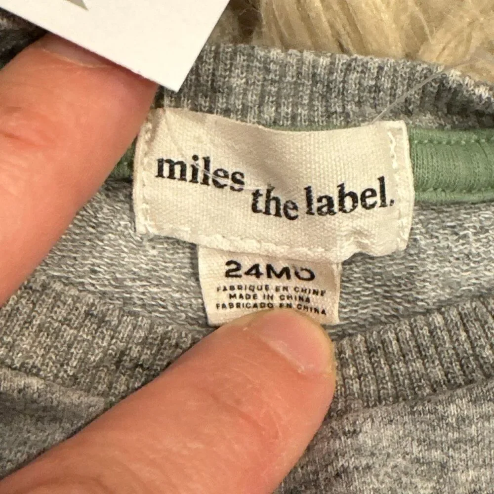 Miles the label cactus print sweatshirt size 24 months